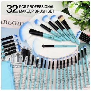 Professional 32pcs Makeup Brush Set Makeup Brushes Set, high quality new blue
